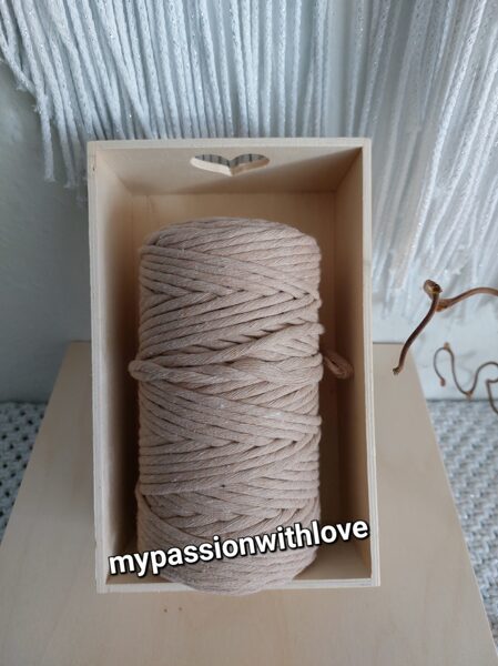 Makramee Garn 5 mm gedreht