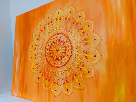 Strahl der Seele-Bild mit handmade Mandala