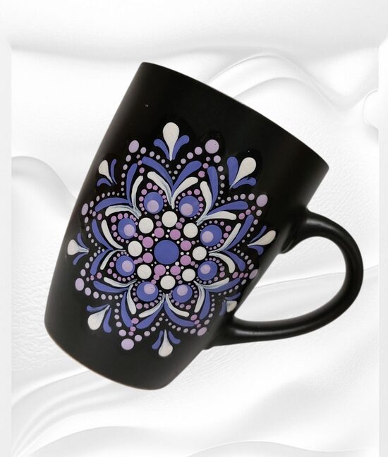 Handbemalt Mandala Tasse