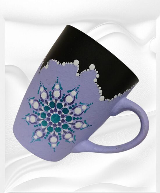 Handbemalt Mandala Tasse