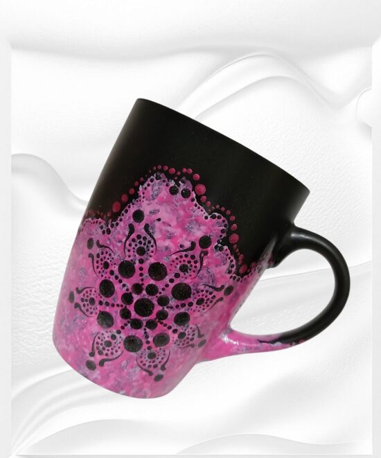 Handbemalt Mandala Tasse