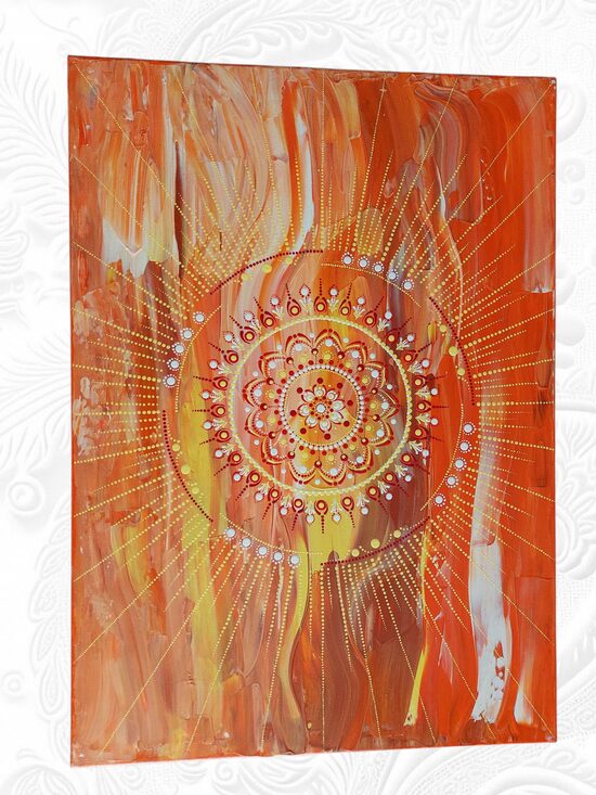 Handmade Mandala des Lebenslichts