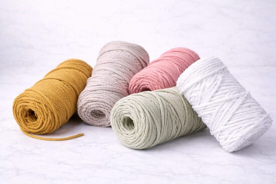 Baumwollgarn geflochten 3 mm - 100 m 