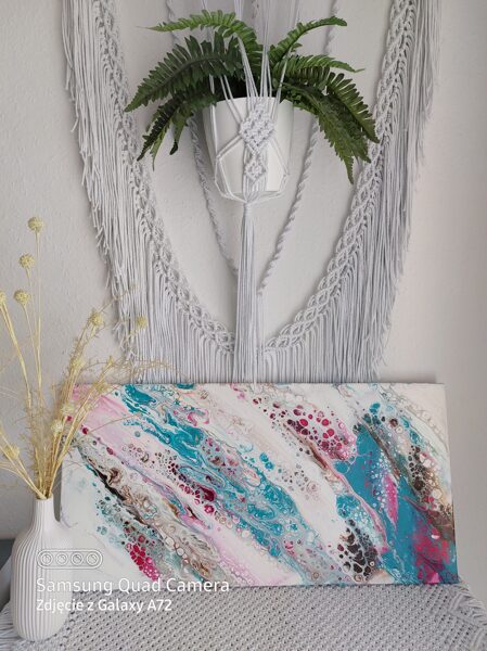 Bild Pouring painting Art 40x80 cm