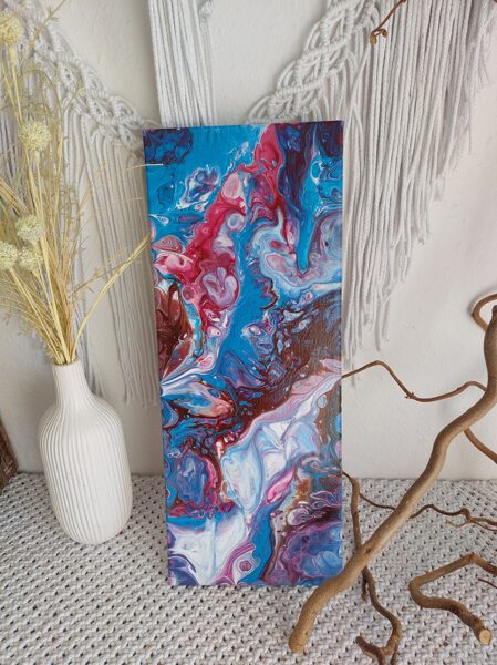 Bild Pouring Art 20x60 Leinwand