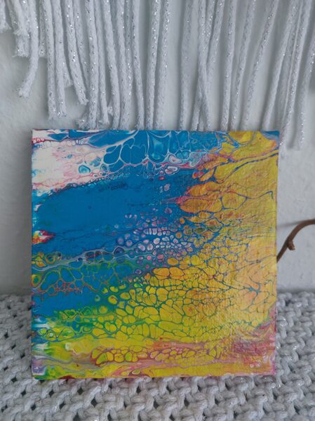 Bild Pouring painting 15x15 cm