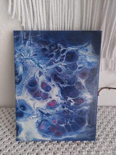 Bild Pouring painting 17x24 cm