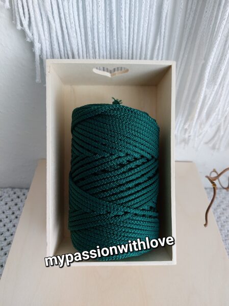 Polypropylen Makramee Garn Outdoor 7 mm 100m glänzend grün RADKAR