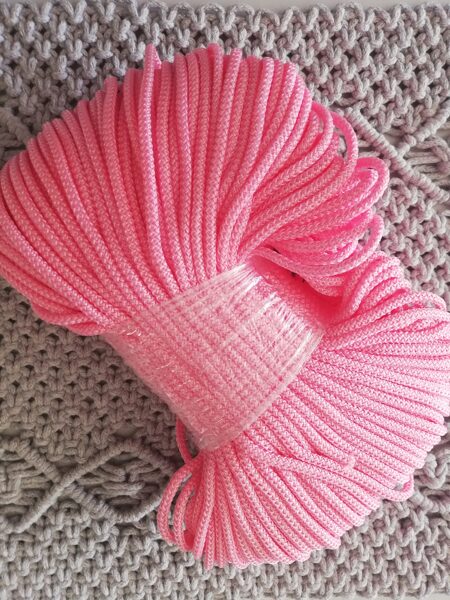 Polypropylen Makramee Garn Outdoor 7 mm 100m glänzend rosa RADKAR